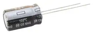 EEUFR1J101B — Electrolytic Capacitor, 100 µF, 63 V, ± 20%, Radial Leaded, 6000 hours @ 105°C, Polar