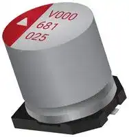 APV1012222M006R: Polymer Aluminium Electrolytic Capacitor, 2200 µF, 6.3 V, Radial Can - SMD, 0.013 ohm