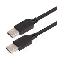 CAUAAHFX-3M: USB Cable, Type A Plug to Type A Plug, 3 m, 9.8 ft, USB 2.0, Black