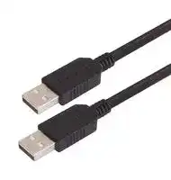 CAUAAHFX-5M: USB Cable, Type A Plug to Type A Plug, 5 m, 16.4 ft, USB 2.0, Black