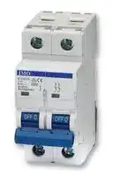 B10C2004A: Thermal Magnetic Circuit Breaker, B10, 4 A, 2 Pole, 60 V, 400 V, DIN Rail