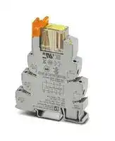 2910536: Power Relay, DPDT, 24 VAC/VDC, 6 A, PLC-INTERFACE Series, DIN Rail