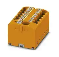 3273500: Panel Mount Barrier Terminal Block, Orange, 24 A, 450 V, 13 Pole, Push In, 12 AWG
