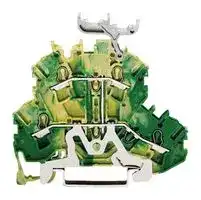 2002-2237: DIN Rail Mount Terminal Block, 4 Ways, 22 AWG, 12 AWG, 4 mm², Clamp, 20 A