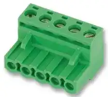 1757080 — Pluggable Terminal Block, 5.08 mm, 9 Ways, 24 AWG, 12 AWG, 2.5 mm², Screw