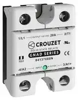 84137660N: Solid State Relay, 20 A, 100 VDC, Panel Mount, Screw, DC Switch