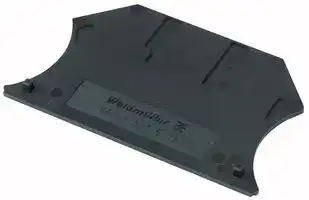 1050010000: END PLATE, BLK, PLASTIC, TERMINAL BLOCK