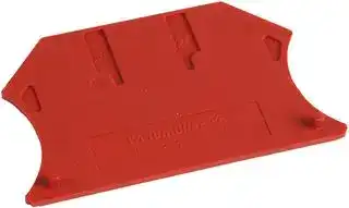1050040000: END PLATE, RED, PLASTIC, TERMINAL BLOCK