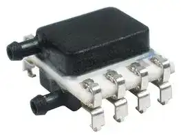 RSCMRRM005NGSE3: Pressure Sensor, Medical, 5 Inch-H2O, Digital, Gauge, 3.3 VDC, Dual Radial Barbed, 1.7 mA