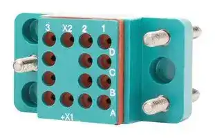 M12883/44-01S LC: RELAY SOCKET, 14 POS, 10A, PANEL