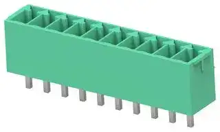 1-2842476-0: Terminal Block, 1Row, Green, Header, 3.5 mm, 10 Ways, 8 A, 300 V, Through Hole Vertical