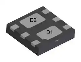 DMN2053UFDB-7: Dual MOSFET, N Channel, 20 V, 20 V, 4.6 A, 4.6 A, 0.035 ohm