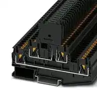 3211886: Fused Terminal Block, 4 Ways, 4 mm², Push In, 6.3 A