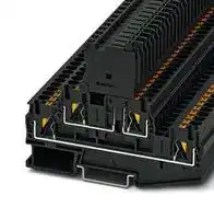 3211888: Fused Terminal Block, 4 Ways, 4 mm², Push In, 6.3 A