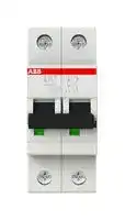 2CDS272001R0135: Thermal Magnetic Circuit Breaker, MCB, 2P, 25 kA, 230 V, 13 A