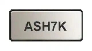 ASH7K-32.768KHZ-T: Oscillator, 32.768 kHz, 5 ppm, SMD, 3.2mm x 1.5mm, 3.6 V, CMOS, ASH7K Series
