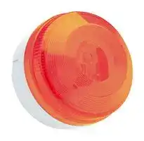 X195-02WH-SB-01: Beacon, Continuous/Flashing, Amber, 28 V, IP65, 104 mm x 73 mm, X195 Series