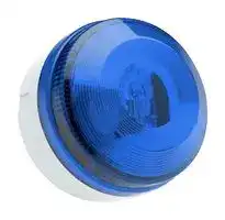 X195-02WH-SB-03: Beacon, Continuous/Flashing, Blue, 28 V, IP65, 104 mm x 73 mm, X195 Series