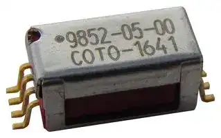 9852-05-00: Reed Relay, SPDT, 5 VDC, 9852, Surface Mount, 110 ohm, 100 mA