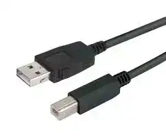 CAUALB-075M: USB Cable, Type A Plug to Type B Plug, 750 mm, 29.5 ft, USB 2.0, Black