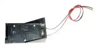 HH-3634: Battery Holder, PP3 (9V) x 1, Wire Leads