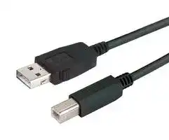 CAUALB-5M: USB Cable, Type A Plug to Type B Plug, 5 m, 16.4 ft, USB 2.0, Black