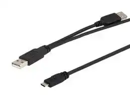 CAUAMICBY: USB Cable, 915 mm, 36 ft, USB 2.0, Black