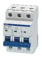 B10C3010A: Thermal Magnetic Circuit Breaker, B10, 10 A, 3 Pole, 60 V, 400 V, DIN Rail