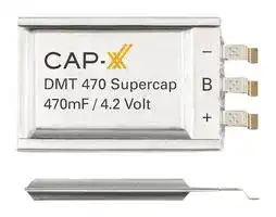 DMT334R2S474M3DTA0: Supercapacitor, Prismatic Ultra Thin, 0.47 F, 4.2 V, Solder, ± 20%
