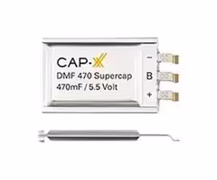 DMF3X5R5J204M3DTA0: Supercapacitor, 0.2 F, 5.5 V, Solder, ± 20%