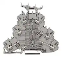 2002-3231: DIN Rail Mount Terminal Block, 6 Ways, 22 AWG, 12 AWG, 4 mm², Clamp, 20 A