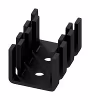 FK 234 SA L 4 CB: Heat Sink, Anodised Black, 17 K/W, SOT-9, SOT-32, TO-3, TO-66, 18.5 mm, 15 mm, 28 mm