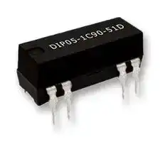 DIP12-1A72-10L: Reed Relay, SPST-NO, 12 VDC, DIP Series, Through Hole, 1 kohm, 500 mA