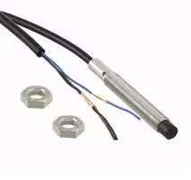 E2B-S08LN04-WP-B1 2M: Inductive Proximity Sensor, Cylindrical, 4 mm, M8, PNP / SPST-NO, PVC Pre-Wired