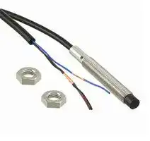 E2B-S08LN04-WP-B1 2M: Inductive Proximity Sensor, Cylindrical, 4 mm, M8, PNP / SPST-NO, PVC Pre-Wired