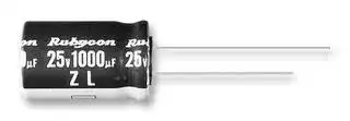 10ZL1000MEFC8X20: Electrolytic Capacitor, Miniature, 1000 µF, 10 V, ± 20%, Radial Leaded, 3000 hours @ 105°C, Polar