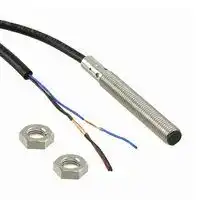 E2B-S08LS02-WP-B1 2M: Inductive Proximity Sensor, Cylindrical, 2 mm, M8, PNP / SPST-NO, PVC Pre-Wired