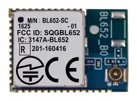 BL652-SC-01: Bluetooth® Module BLE v4.2 Module NFC External Antenna, 2.402 to 2.48GHz, -96Dbm