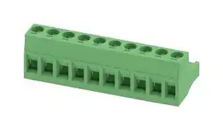 1757093: Pluggable Terminal Block, 5.08 mm, 10 Ways, 24 AWG, 12 AWG, 2.5 mm², Screw