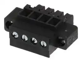 39517-2004: 3.81MM EURO PLUG VERT ME RWE BLK 4CKT