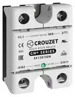84138150N: Solid State Relay, 90 A, 500 VAC, Panel Mount, Screw, Zero Crossing