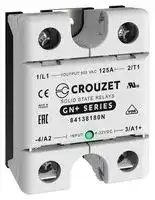 84138180N: Solid State Relay, 125 A, 500 VAC, Panel Mount, Screw, Zero Crossing