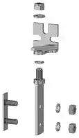 XUSZBSS4: Mounting Bracket, Swivel, Pack 4, Preventa™ Light Curtains, Type XUSL