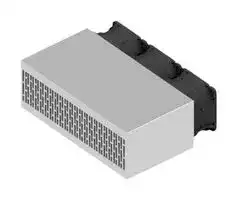 LA HB 6 100 12: Fan / Force Cooled Heat Sink, 12VDC, 0.027 K/W, 66 mm, 190 mm, 100 mm, 145 m³/h, 69.5 dBA