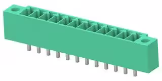 1-2842482-2: Terminal Block, 1Row, Green, w/ Flange, Header, 3.5 mm, 12 Ways, 8 A, 300 V, Through Hole Vertical