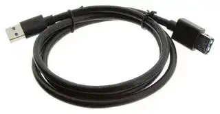 68789-0035: USB Cable, Type A Plug to Type A Receptacle, 1 m, 3.28 ft, USB 3.0, Black
