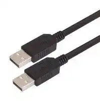 CAUBLKAA-4M: USB Cable, Type A Plug to Type A Plug, 4 m, 13.1 ft, USB 2.0, Black