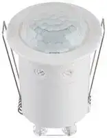 STFMMINI: PIR Sensor, Flush, White, 360° Beam Angle, 8 m Sensing Range, 73 mm x 50 mm x 50 mm