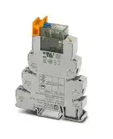 2910505: Power Relay, DPDT, 120 VAC, 6 A, PLC-INTERFACE Series, DIN Rail