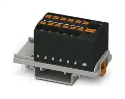 3273102: Panel Mount Barrier Terminal Block, Black, 24 A, 690 V, 13 Pole, Push In, 12 AWG